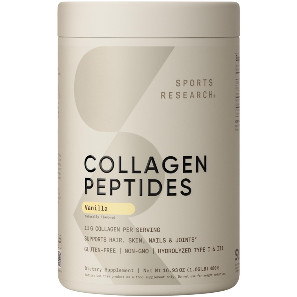 Spor Araştırmaları Collagen, - Hydrolyzed Type 1 & 3 Collagen Toz Proteini Sağlıklı Cilt, Nails, & Ortaklar - Easy Mix Vital Nutrients & Proteinler, Kadınlar ve Erkekler için Collagen