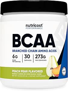 Nutricost BCAA Toz 2:1 (Peach Pear, 30 Hizmet) - Branşlı Zincir