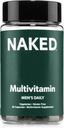 Naked Men’s Multi – Daily Multivitamin for Men – A, C, E, Selenium, Zinc, Fruit and Super Green Extracts and More to Boost Immune Support – Gluten-Free and Vegetarian Daily Vitamins – 60 Capsules