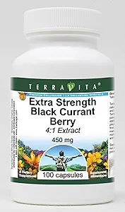 Extra Strength Black Currant Berry 4:1 Extract - 450 mg (100 Capsules, ZIN: 514114) - 3 Pack