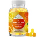 DHA Omega 3 Gummies for Adults - Delicious Chia Seed for Brain Omega 3 6 9 Συμπληρωματικό για Φλεγμονή, Ενέργεια & Ινσουλίνη - Χορτοφαγικά Απαραίτητα Συμπληρώματα Λιπαρά Οξέα για Ανοσολογική Υποστήριξη - 60 Μασούρια