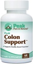 Peak Pure & Natural Colon Support - Kolon Temiz ve Detox Supplement for Digestive Health - Gut Health Support with Inulin and Senna Leaf Extracts - with Fiber, Prebiyotiks, and Probiyotiks - 1 Pack