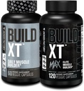 Jacked Factory Build-XT Daily Muscle Builder (60 Count) Build-XT Max Elite Muscle Builder (120 Count)