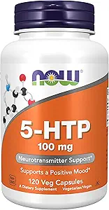 5HTP 100 mg Mega-Value 2Pack (120 VegCapsules) bBr # Now