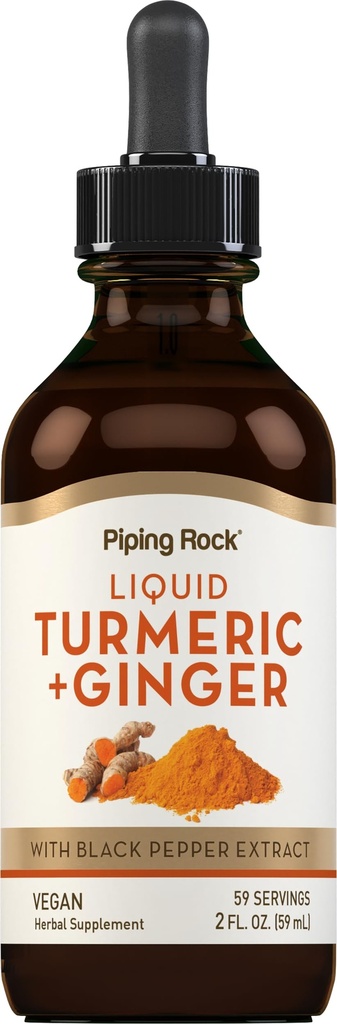 Piping Rock Turmeric και Ginger Liquid Drops 