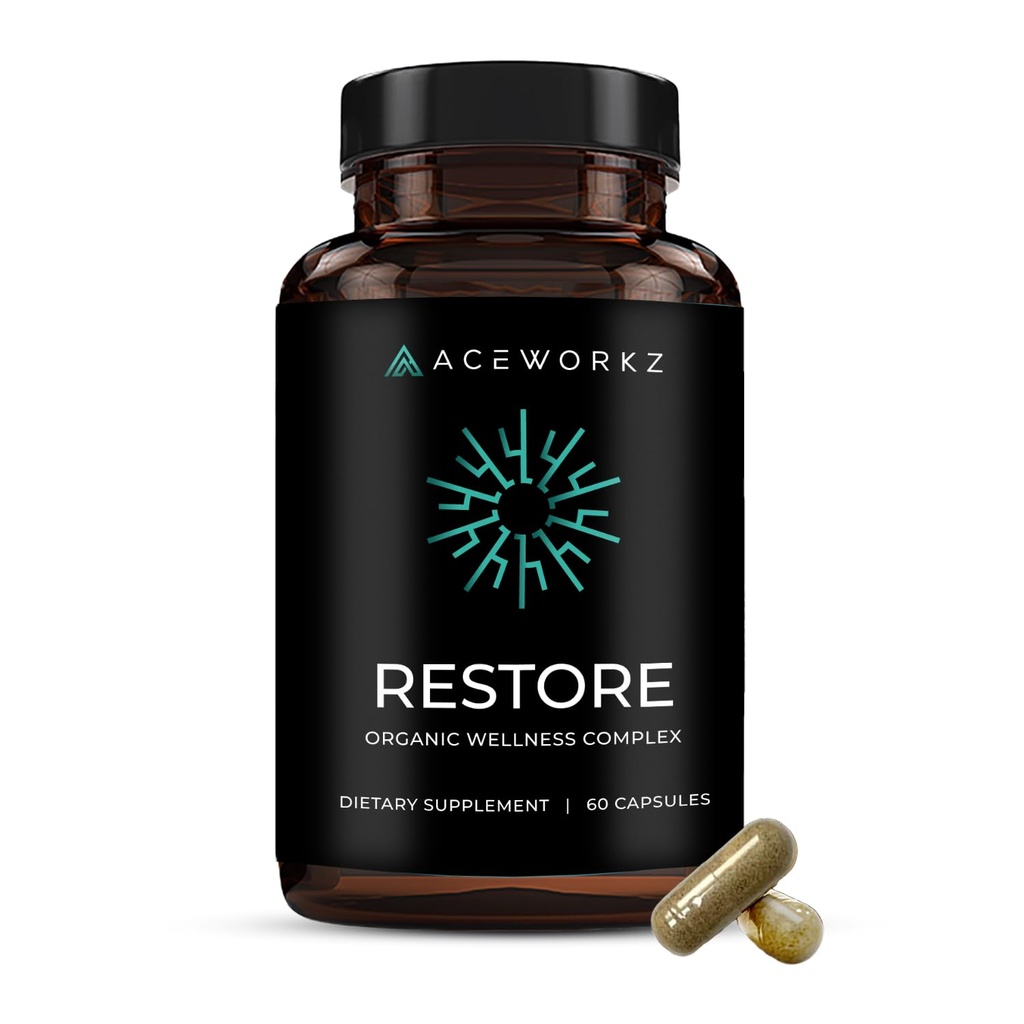 Geri yükleme - BiyoPerine® ile Organik Deniz Moss Kompleksi - Hizmette 12.000 mg - Ashwagandha, Black Seed Oil, Turmeric, Shilajit - Detox, Immune, Energy & Mood Support (60 Capsules)