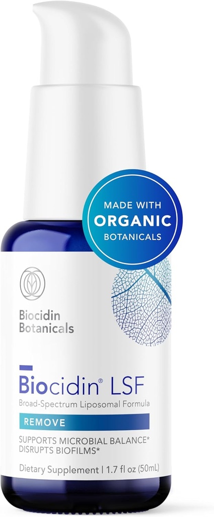 Biocidin LSF for Gut Cleanse Detox & Biofilm Defense Support - Ισχυρή, Ευρεία Λιποσωμική Φόρμουλα για την ταχεία απορρόφηση - Προώθηση της υγείας των ούλων, της μικροβιακής ισορροπίας και της διανοητικής καθαρότητας (1.7 Fl Oz)