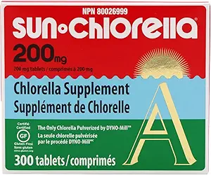 Διατροφικά δισκία Sun Chlorella Eleuthero, 200 mg, 300 Count