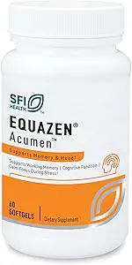 Klaire Laboratuvarları SFI Health Acumen - Bacopa Monnieri Extract ile Bilişsel Destek - Memory Support - Gluten-Free & hipoallergenic Bacopa Capsules for Yetişkinler & Kids 7+ (60 Capsules)