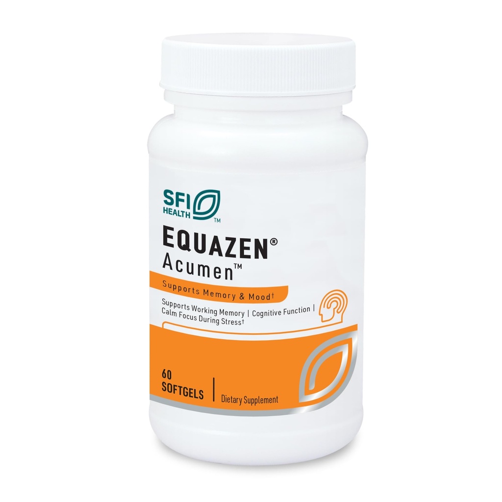 Klaire Laboratuvarları SFI Health Acumen - Bacopa Monnieri Extract ile Bilişsel Destek - Memory Support - Gluten-Free & hipoallergenic Bacopa Capsules for Yetişkinler & Kids 7+ (60 Capsules)