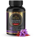 Altın Saffron Saffron Extract Capsules - Premium Saffron Supplements - 88.50 mg Pure Saffron Pills - Mood Support - Eye Support - Duygusal Denge, Focus & Eye Health ABD'de Yaptı - 60 Capsules