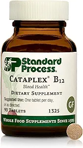 Standard Process Cataplex B12 - Vitamin B12 Supplement for Blood Health Support & Nervous System Function - B12 Vitamin Supplement for Well-Being - Gluten-Free, Non-Dairy & Non-Soy - 90 Tablets