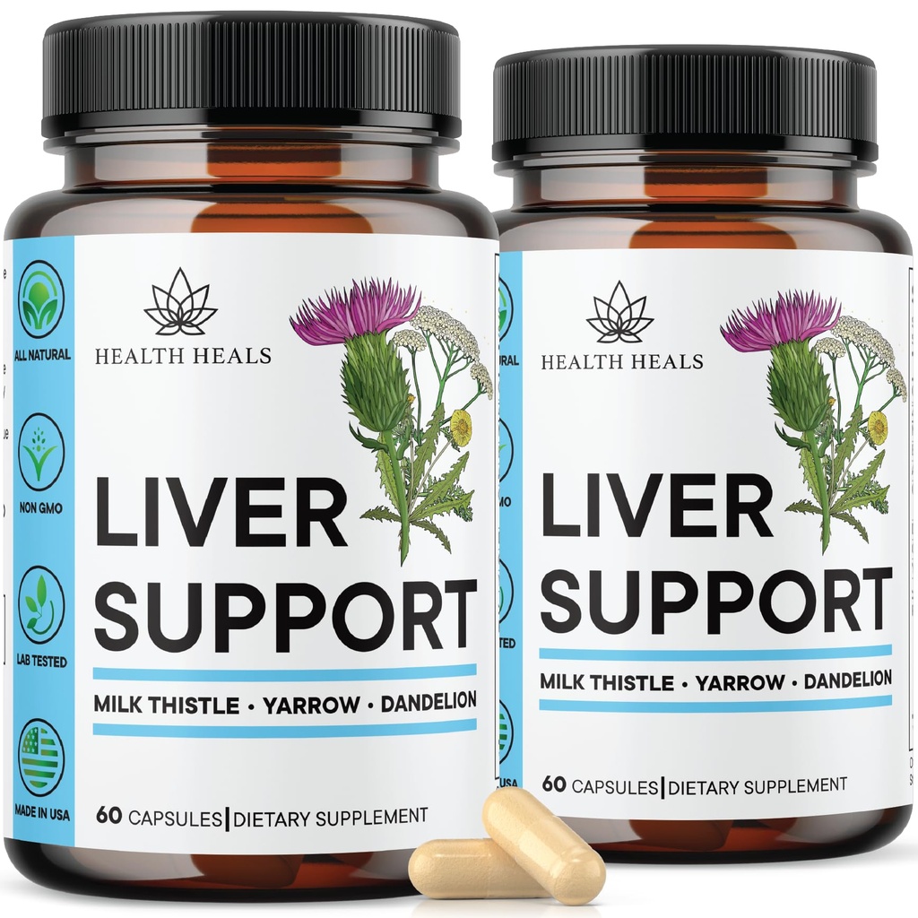 Liver Cleanse & Tamir Formula - Herbal Liver Support Supplement with Milk Thistle Dandelion Root Turmeric, Artichoke Extract for Liver Health - 120
