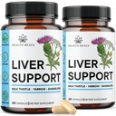 Liver Cleanse & Tamir Formula - Herbal Liver Support Supplement with Milk Thistle Dandelion Root Turmeric, Artichoke Extract for Liver Health - 120