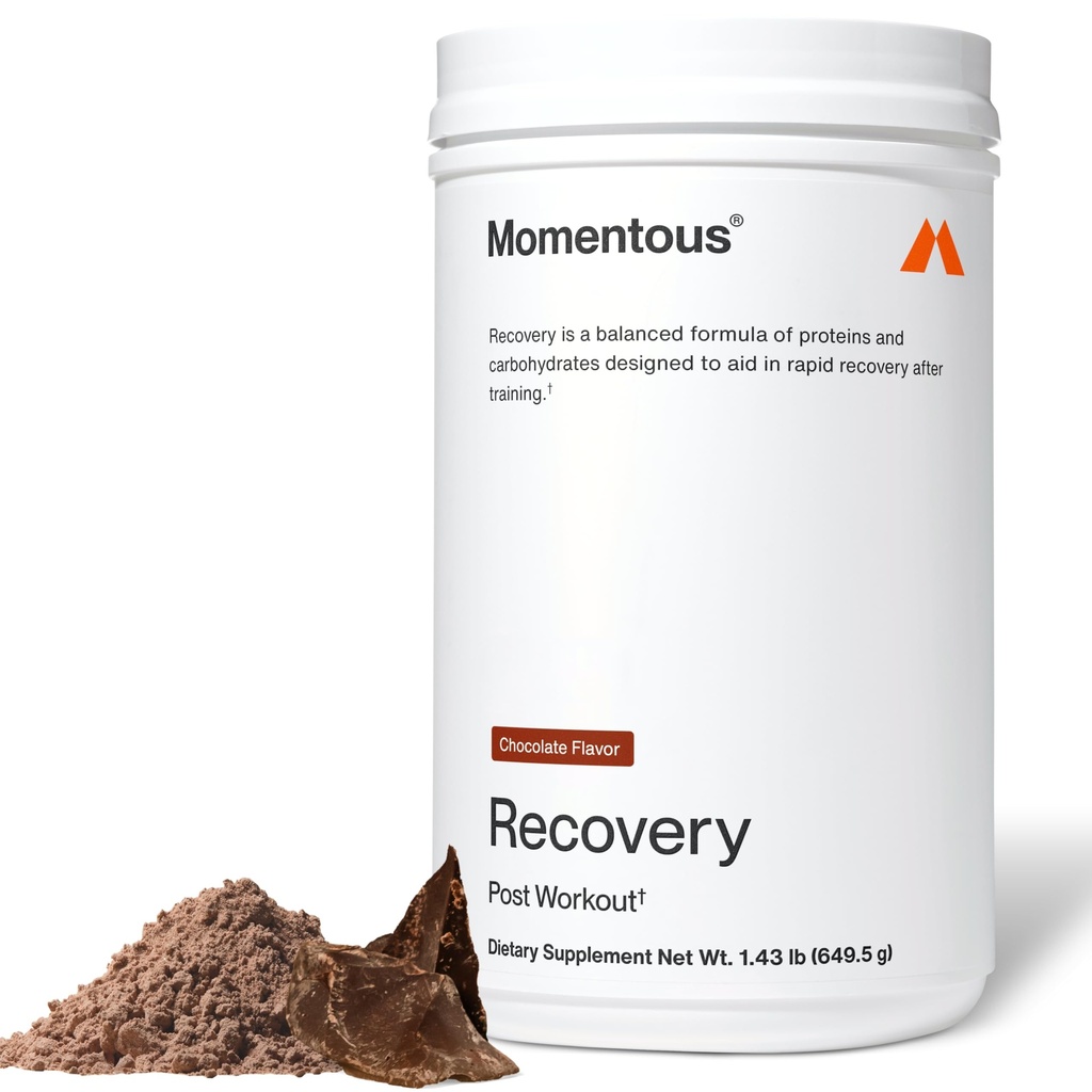 Momentous Recovery Grass-Fed Whey Protein Powder - 20 g μετά την προπόνηση Whey Isolate Protein - NSF Certified for Sport - Gluten-Free - 15 Σερβιέτες - Σοκολάτα - Πακέτο Μαΐου Vary