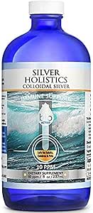 Colloidal Silver Liquid | 8 oz Glass Şişe Silver Holistics
