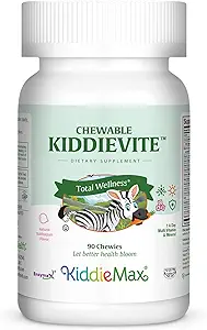 Kids Chewable Multivitamin – Kids Vitamins & Multivitamin with Vitamin C, A, E 3, D3, Calcium B12, B-1, Iron, Zinc Dietary Supplement - Digestive Support - for Children Bubble Gum 90 Chewable Tablets
