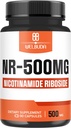 NAD+ Nicotinamid Riboside 500 mg ile Tamam - Hücre Enerji ve Onarım, Sağlıklı Ağlama, Sağlık - 90 Capsules - 3 Ay Supply
