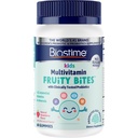 Biostime Kids Multivitamin Gummies with Probiyotiks & 11 Essential Vitamins (Ages 4+) | Çocuklar için Multivitamin | Eklenmiş Sugar Fruity Bites | Top 9 Allergens | 50 Count