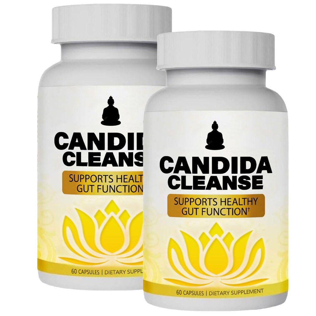 CandiFresh Candida Cleanse - Υποστήριξη κόκκων & κόκκων, φυσική φυτική Φόρμουλα, Συμπεριλάβετε το φύλλο Orγανης, Wormwood, Μαύρο Καρύδι, Καπρυλικό οξύ-1, 60 κάψουλες (2)