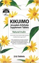NAFFY KIKUIMO Kudüs Artichoke Supplement -Inulin, Diyetsel Fiber, Organik, Japonya'da Made, 210 Tabletler