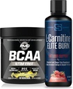 PMD Sports BCAA's Stim Free for Recovery and Performance Lemonade (30 Services) & Siren Labs L-Carnitine Elite Burn Fat Loss Υποστήριξη Φράουλα Blast 3000 mg (32 Services)