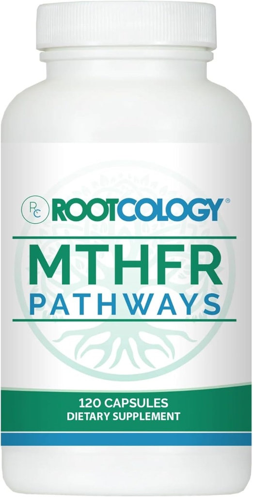 Dr. Izabella Wentz | MTHFR Pathways | Meyation Support with Vitamin B6, B12 & Folate | Supports Immunity, Energy & Brain Health | 120 Capsules