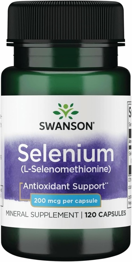 Swanson Semsc Selenium 200 mcg 120 Capsules