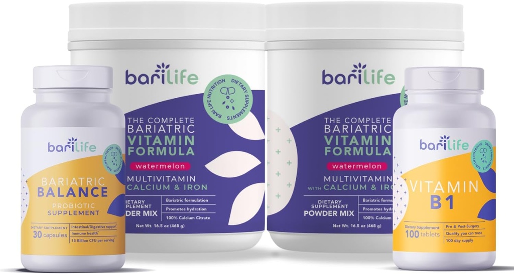 Bari Life Duodenal Switch Start Kit with Watermelon Toz ve Probiyotik 30 ve Vitamin B1