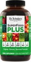 Dr. Schulze'nin SuperFood Plus | Vitamin & Mineral Herbal Mekanik | Günlük Beslenme ve Artan Enerji | Gluten-Free & Non-GMO | Vegan | 390 Tabs | Ambalaj Vary