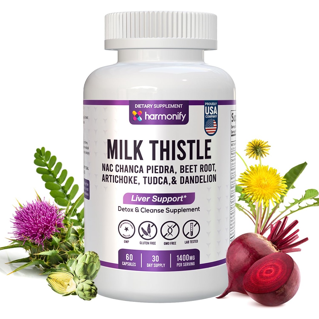 Süt Butle Berberine Turmeric with Chanca Piedra, Detox & Cleanse & Tamir Supplement, NAC, Beet Root, Artichoke, Dandelion Root, TUDCA Choline ve Ginger, 30 Days Supply
