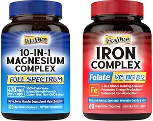 5-in-1 Iron Supplement & 10in-1 Kompleksi Magnezyum