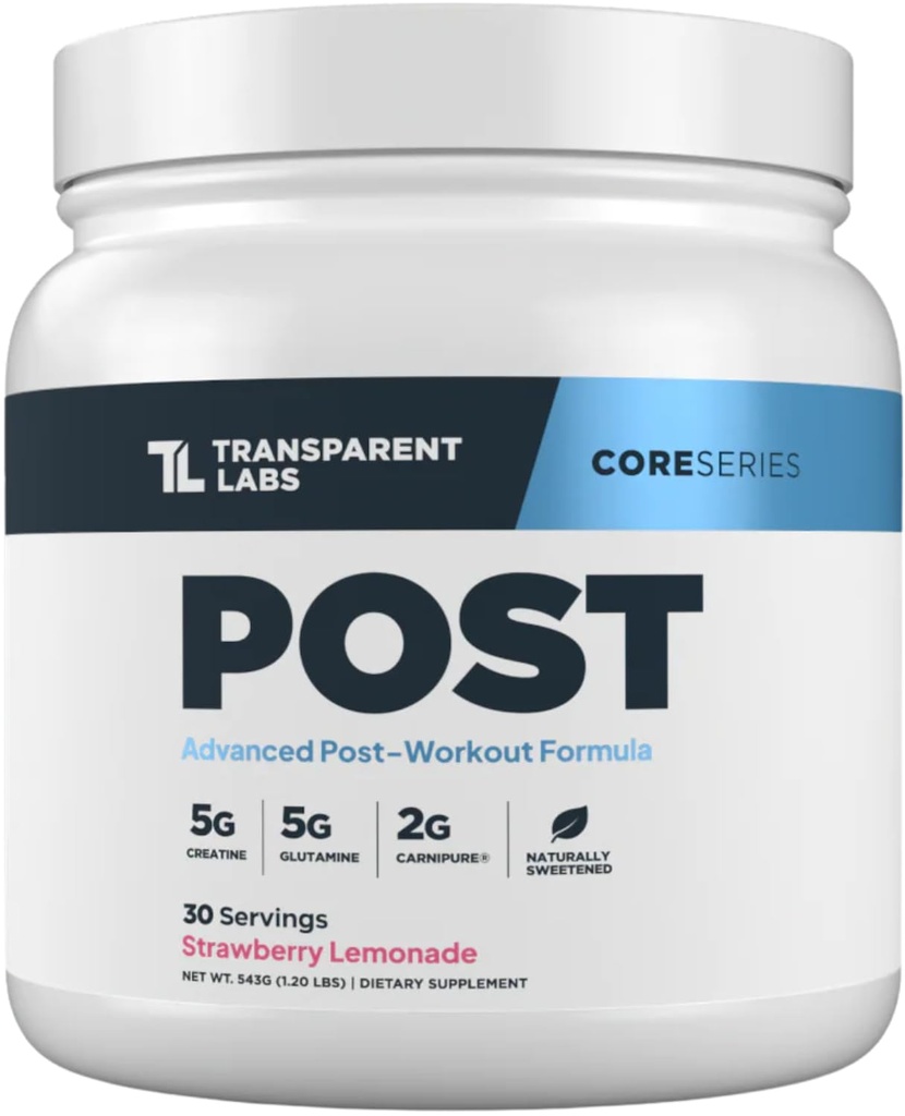Gap Labs Post - Post-Workout Recovery Muscle Builder with L-Glutamine, Beta-Alanine and BetaPure Betaine Anhidrus for Muscle Recovery and Muscle Building - 30 Servisler, Strawberry Lemonade
