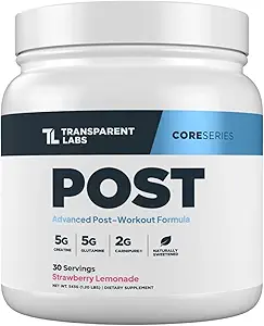 Gap Labs Post - Post-Workout Recovery Muscle Builder with L-Glutamine, Beta-Alanine and BetaPure Betaine Anhidrus for Muscle Recovery and Muscle Building - 30 Servisler, Strawberry Lemonade