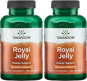 Swanson Premium Brand Royal Jelly - Μέγιστη Περιεκτικότητα 333,33 mg 100 Sgels 2 Συσκευασία