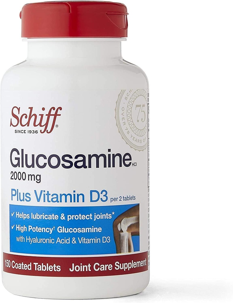 D3 & Hyaluronik asit ile Schiff Glucosamine, 2000mg of Glucosamine, Joint Care Supplement Helps Lanee & Protect Ortaks*, 150 (Pazarlama)