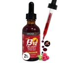 Tuğul Laboratuvarları B-12 Blast Sıvı B12 ve Folic Asit Supplement, Destek Enerji Üretimi, Doğal Raspberry Flavor'da Büyük Tasting Sıvı Vitamin B12 Diyetsel Supplement, 2 fl oz Şişe