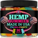 Κρέας κάνναβης Gummies για χαλάρωση και υπόλοιπο-φυσικό Hemp Oil Gummies, φρέσκα φρουτώδη αρώματα νόστιμο ανακούφιση-Made στις ΗΠΑ-υψηλής ισχύος Gummy Bibles-Extra δύναμη 90 αρκούδες