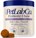 PetLab Co. Προβιοτικά για τα σκυλιά, την υγεία των ούρων υποστήριξης, περιστασιακή διάρροια, Digestive υγεία & εποχιακές αλλεργίες - χοιρινό άρωμα - 30 μαλακά μάσημα - συσκευασία μπορεί να Vary