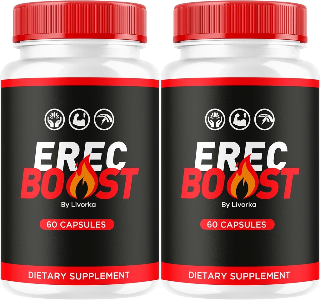 (2 Pack) ErecBoost Capsules, Original Capsulas Supplement Pastillas - Advanced Formula, 120 Capsules for 2 Months