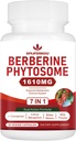 7in-1 Berberine Ceylon Cinnamon, Berberine Kompleksi Supports Metabolic, Liver Function ve Immune System, Non-GMO, Gluten-Free - 60 Capsules