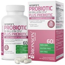 Bronson Γυναικείο προβιοτικό 50 δις CFU + προβιοτικό με Cranberry & D-Mannose – Κολπική Υγεία, Υγιεινή Θήκη, Ανοσοποιητική λειτουργία και Ουρολοίμωξη Υποστήριξη, Μη ΓΤΟ, 60 κάψουλες χορτοφάγων