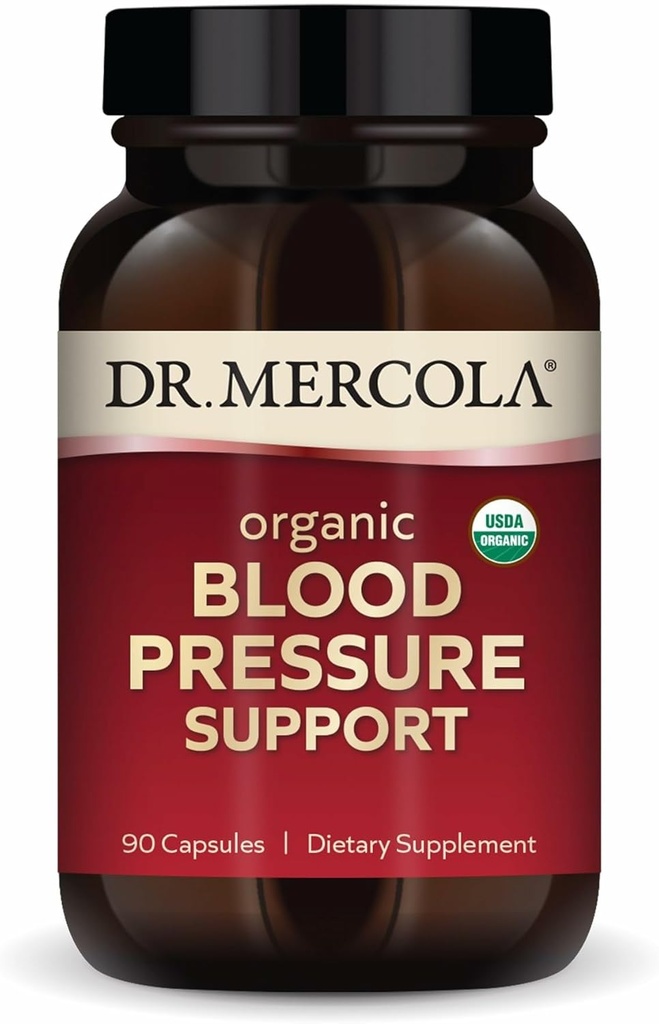 Dr. Mercola Organik Kan Basıncı Desteği - Sağlıklı Bağışlama Destek - Yüksek Yeterlilik Grape Tohumu - Non-GMO & Soy-Free - 90 Capsules (90 Hizmet)
