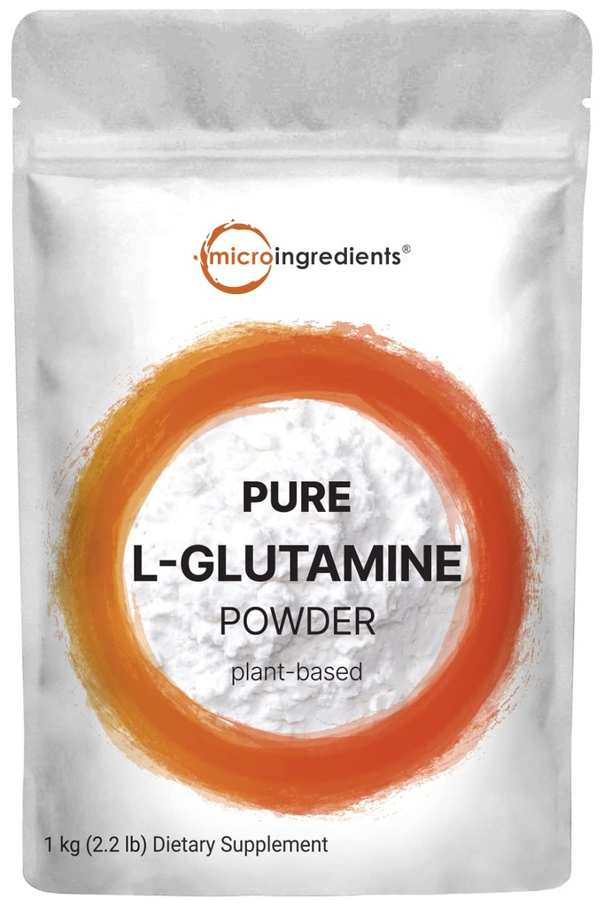 L Glutamine Toz Gut Health, 1Kg,% 100 Pure, Free Form - Unflavored- Vegan Friendly, No Filler, No katkı maddeleri, Destekler Kas Recovery, Post Workout | Non-GMO & Gluten-Free Form