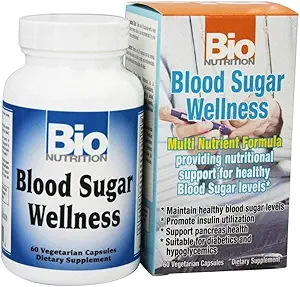 Bio Nutrition - Blood Sugar Wellness - 60 Vegetarian Capsules