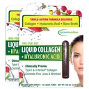 Uygulamalı Beslenme Sıvı Kolajn + Hyaluronik Asit - 10 Sıvı Tubes, 2 Paket - Skin & Nail Restorasyon - Karma Berry Flavor - 20 Hizmet