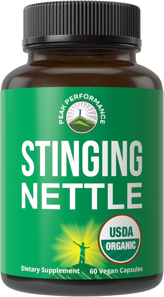 USDA Organik Sting Nettle Vegan Capsules, Prostate, Saç Büyümesi, Antioksit için Nettle Leaf Tozunu Stinging Nettle Daha İyi Kök veya Tohum Üretimi. Plantive Herb Supplement Tabletleri, 60 Pills