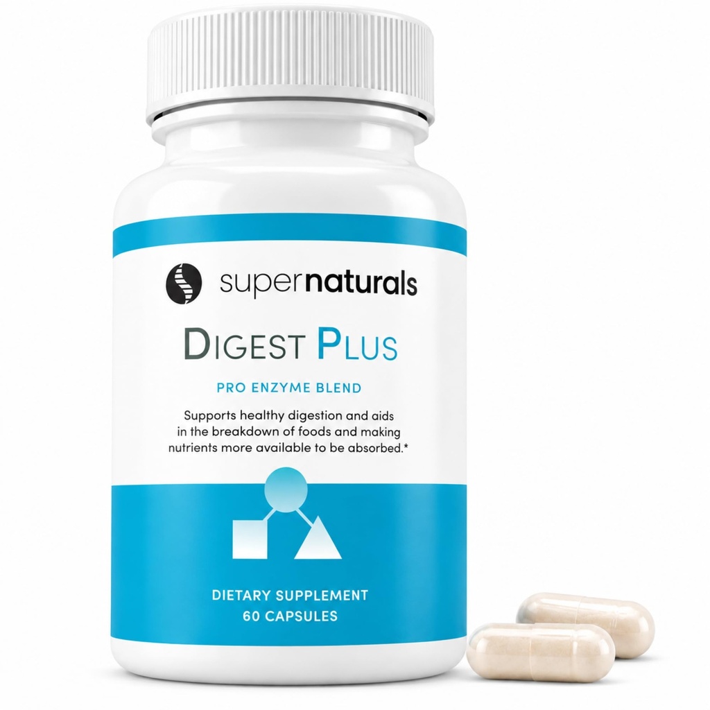 Digest Plus, Erkekler için Gut Health, Digestion Supplement, Digestive Enzymes, Gut Health for Women, Gas & Bloating Relief, Premium Gut Healths Supplement, 60 Caps