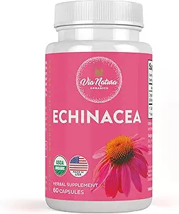 Echinacea Supplement | Natural & Organic | 60 Capsules