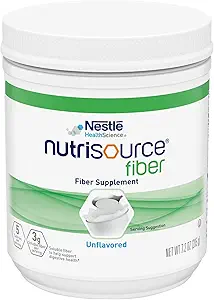 Nestle Nutrisource Fiber Fiber Supplement Unflavored 7.2 oz. Canister 4 Ctt